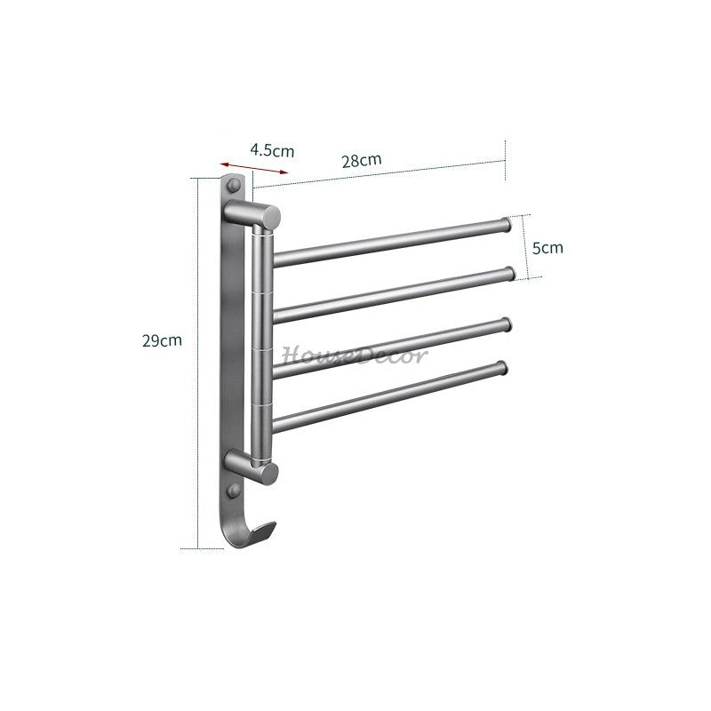 Modern Brass towel rack swivel spout additional view