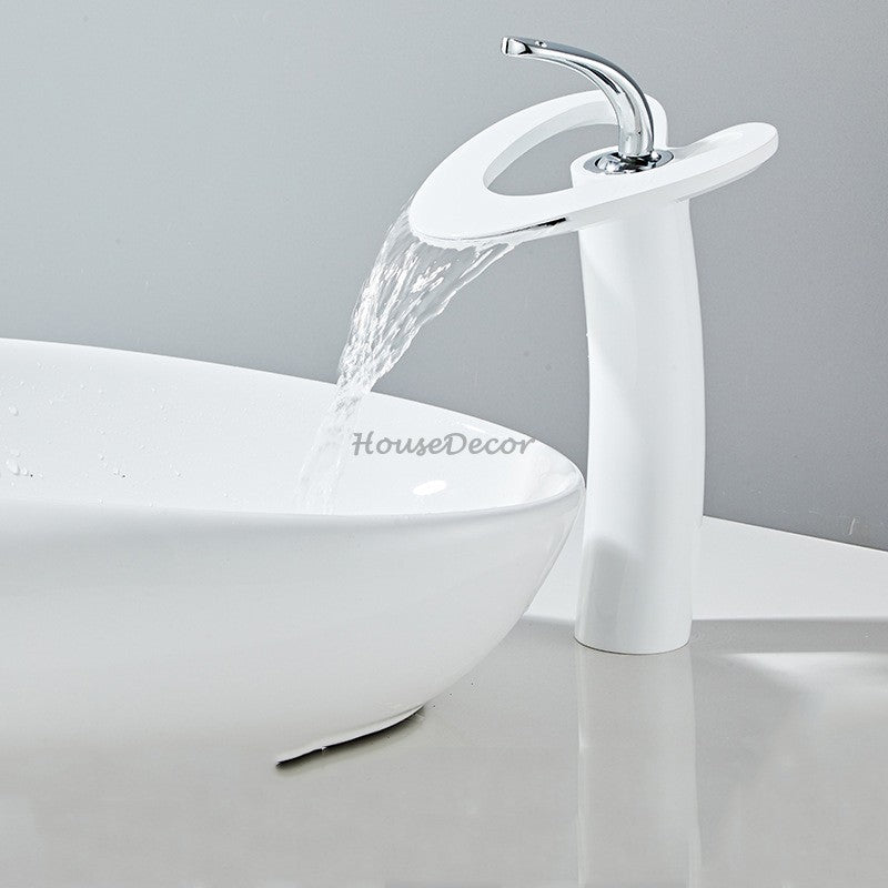 Modern bath shower mixer tap waterfall spout additional view