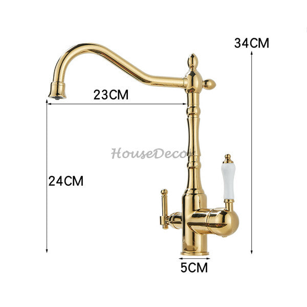 Modern kitchen sink mixer tap swivel spout additional view