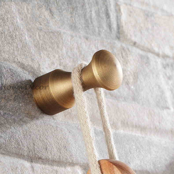 Brass robe hook wall mounted design main view
