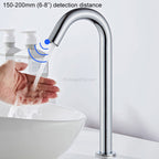 Modern bathroom basin mixer tap detailed product view detail view