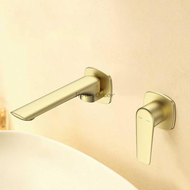Modern bath shower mixer tap swivel spout detail view