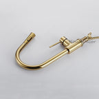Gold kitchen sink mixer tap pull out spray additional view