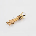 Gold bath shower mixer tap detailed product view additional view