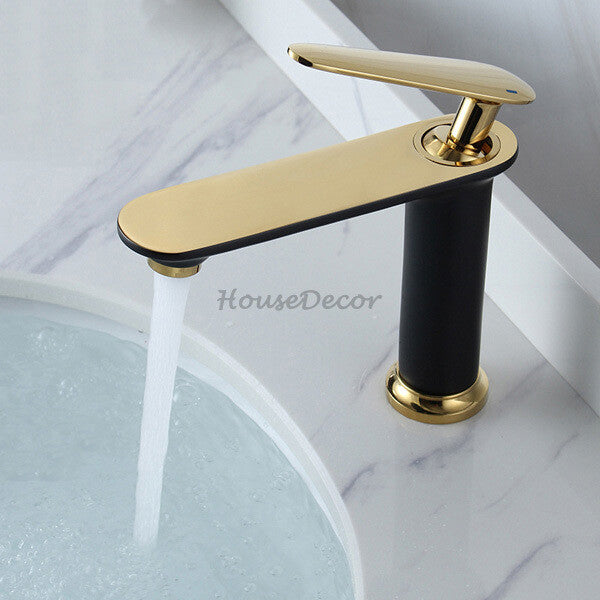 Modern bath shower mixer tap deck mounted design detail view