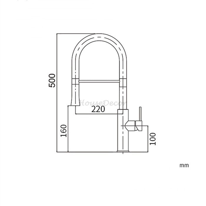Modern kitchen sink mixer tap swivel spout additional view