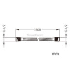 Chrome Stainless Steel home product handheld shower set detail view