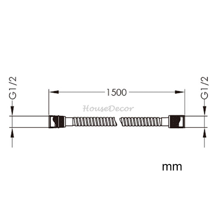 Chrome Stainless Steel home product handheld shower set detail view