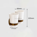 Antique Brass toilet paper holder detailed product view additional view