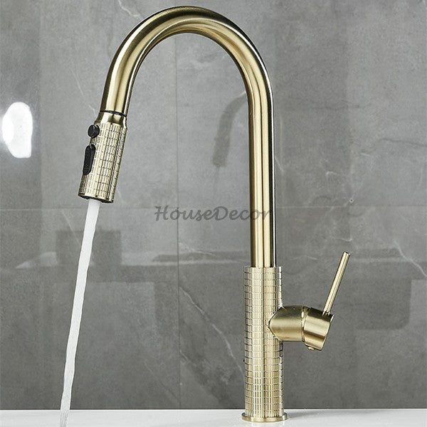 Modern kitchen sink mixer tap pull out spray additional view