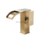 Brass bath shower mixer tap waterfall spout main view