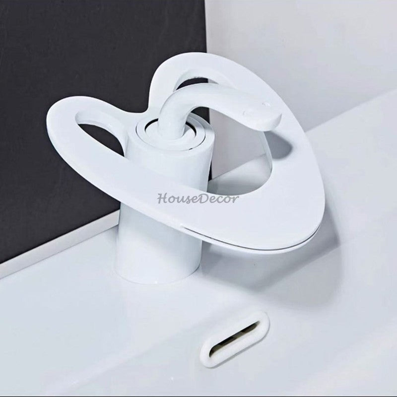Modern bath shower mixer tap waterfall spout additional view