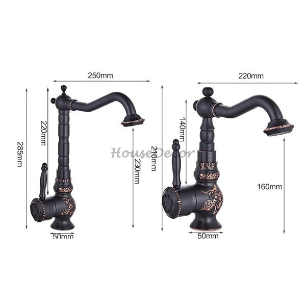 Black Brass bath shower mixer tap swivel spout additional view