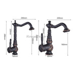 Black Brass bath shower mixer tap swivel spout additional view
