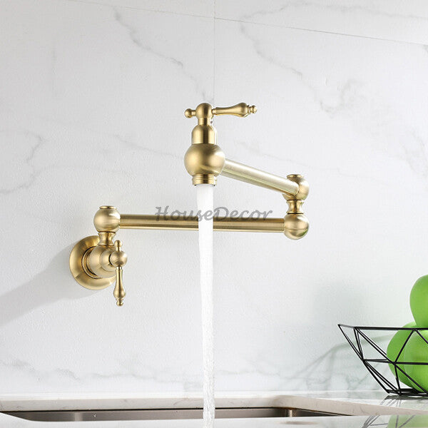 Modern Brass kitchen sink mixer tap swivel spout additional view