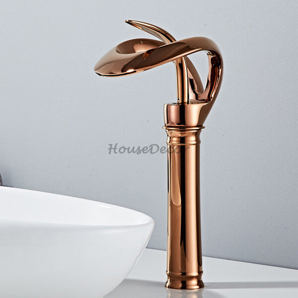 Modern bath shower mixer tap waterfall spout additional view