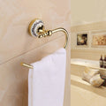 Gold towel rack wall mounted design main view