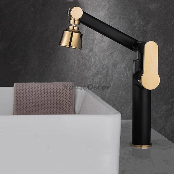 Modern bath shower mixer tap swivel spout detail view