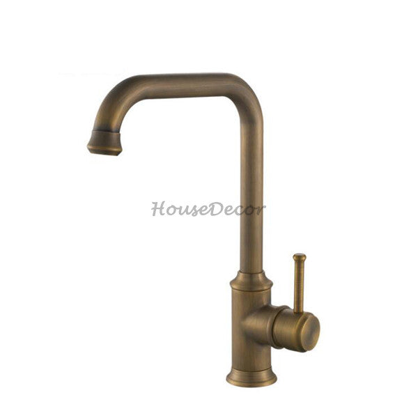 Modern kitchen sink mixer tap swivel spout main view