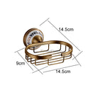 Antique Brass towel rack wall mounted design additional view