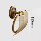 Antique Brass toilet paper holder detailed product view additional view