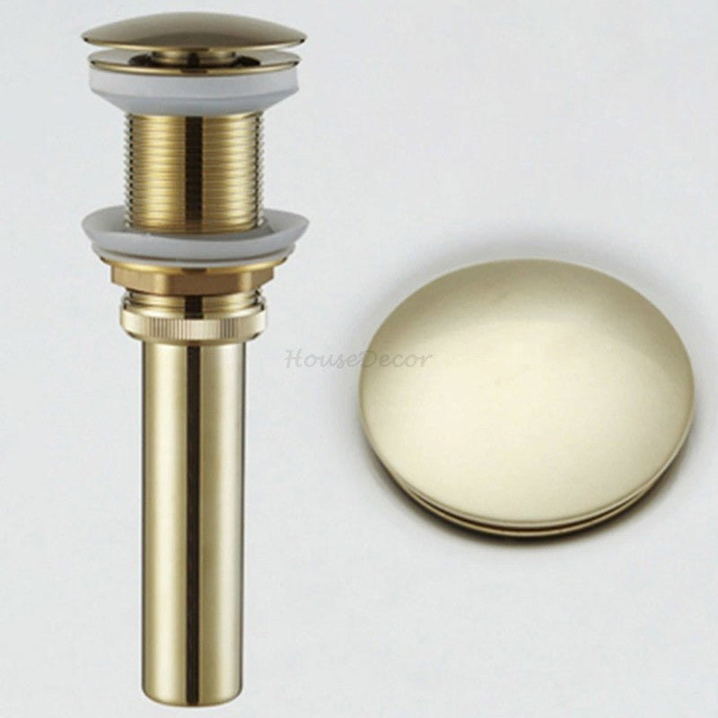 Brushed Gold basin waste detailed product view main view