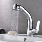 Modern bath shower mixer tap pull out spray main view