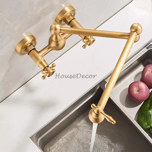 Brass kitchen sink mixer tap swivel spout additional view