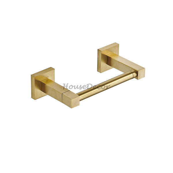 Gold Stainless Steel toilet paper holder swivel spout main view