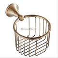 Brass toilet paper holder wall mounted design main view