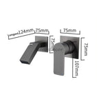 Modern bath shower mixer tap wall mounted design additional view