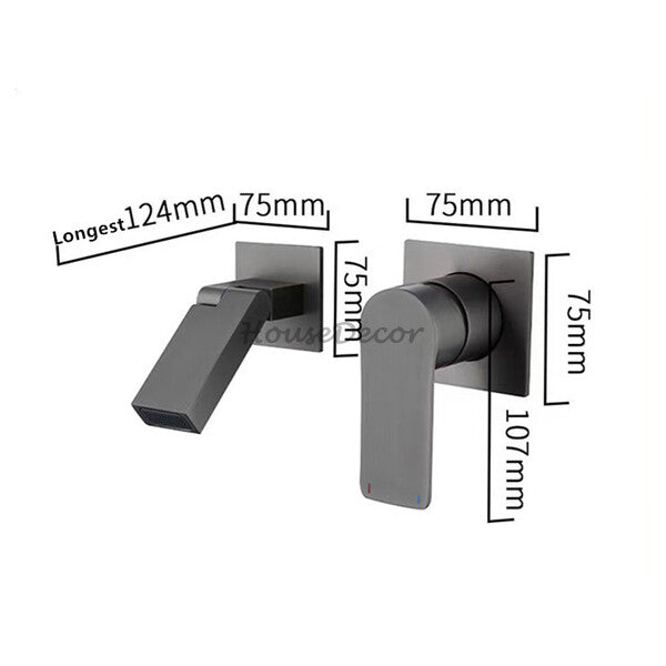Modern bath shower mixer tap wall mounted design additional view