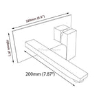 Chrome bath shower mixer tap single lever control additional view