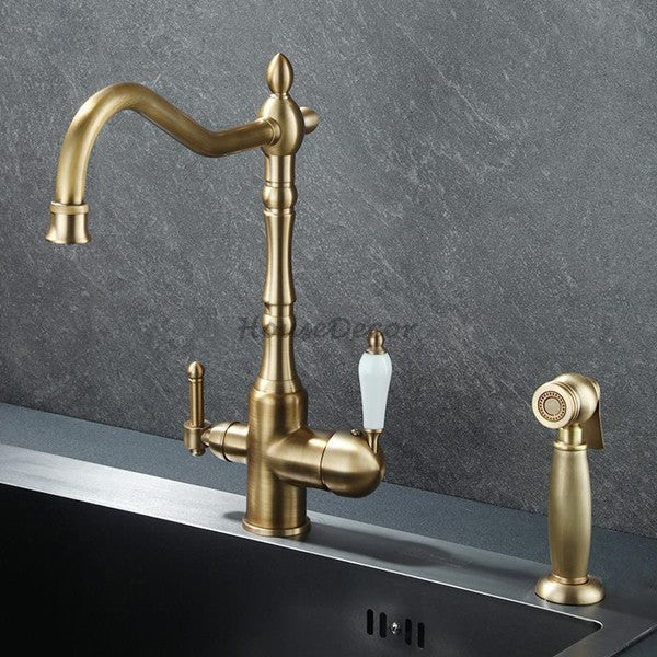Modern bath shower mixer tap swivel spout main view