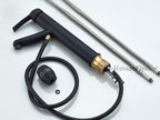 Matte Black bath shower mixer tap pull out spray additional view