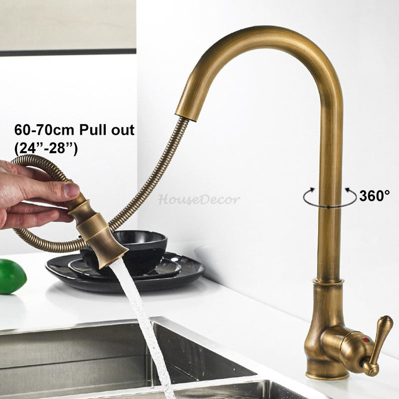 Modern kitchen sink mixer tap pull out spray additional view