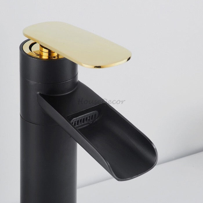 Modern bath shower mixer tap waterfall spout additional view