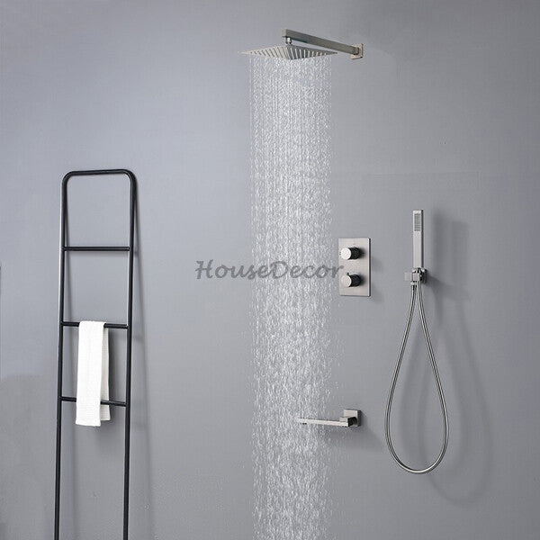 Modern bath shower mixer tap thermostatic control additional view