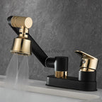 Gold Brass bath shower mixer tap swivel spout additional view