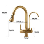 Modern kitchen sink mixer tap pull out spray additional view