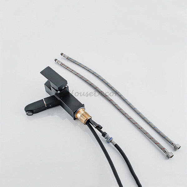 Modern bath shower mixer tap pull out spray additional view
