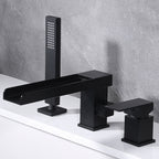 Modern bath shower mixer tap waterfall spout additional view