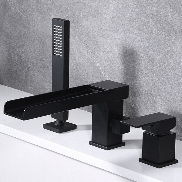 Modern bath shower mixer tap waterfall spout additional view