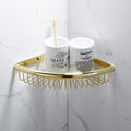 Gold toilet brush holder detailed product view additional view