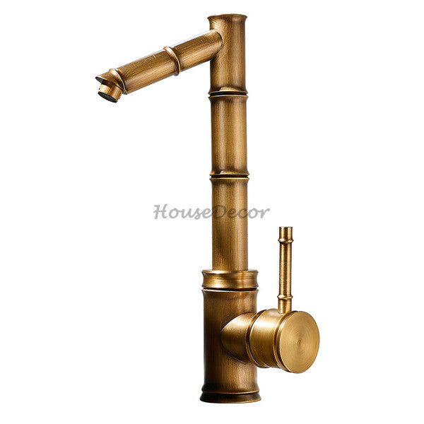Antique Brass bath shower mixer tap deck mounted design additional view