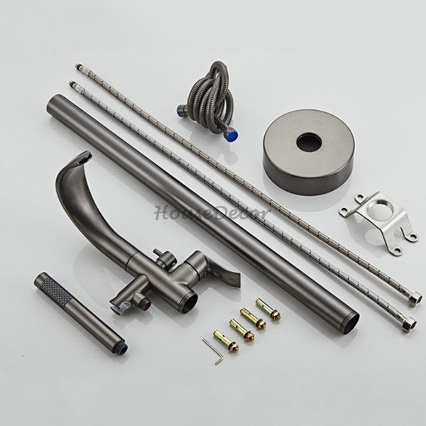 Brass bath shower mixer tap handheld shower set additional view