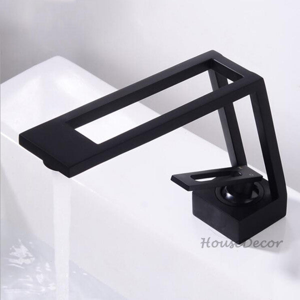 Modern bath shower mixer tap deck mounted design detail view