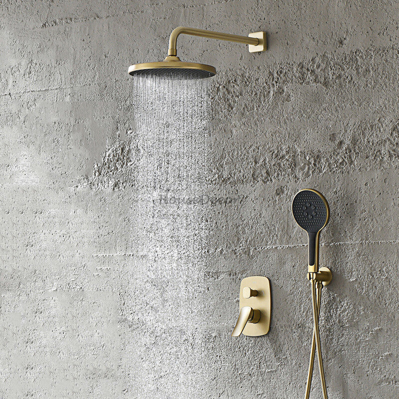 Modern bath shower mixer tap wall mounted design detail view