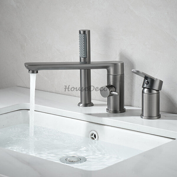 Modern bath shower mixer tap swivel spout additional view