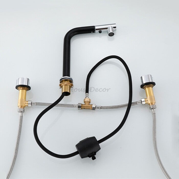 Modern bath shower mixer tap pull out spray additional view